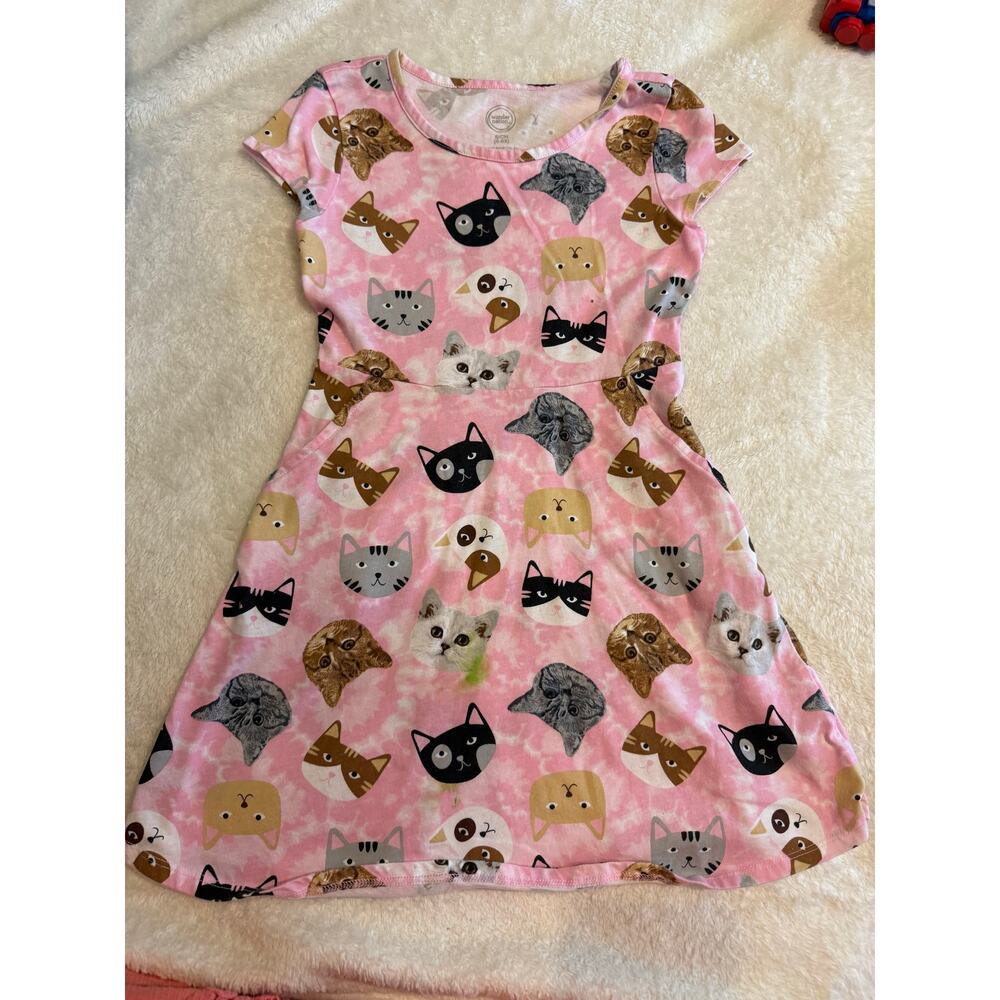 Kitty cat dress girls 6/6x